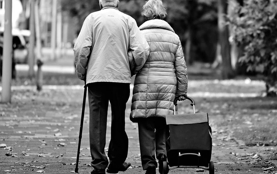 Parkinson's decease affecting an elderly couple